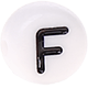 Perline in plastica con lettere a scelta : F